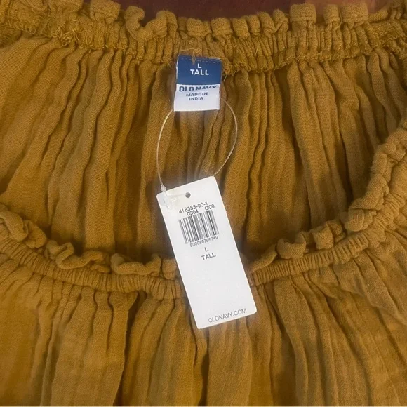 Old Navy Mustard Yellow Peasant Top - Picture 4 of 4